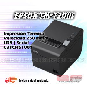 Impresora Térmica Epson TM-T20III - C31CH51001.