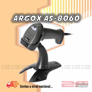 Lector de Códigos de Barra Argox AS-8060, 1L/1D, USB, C/Stand