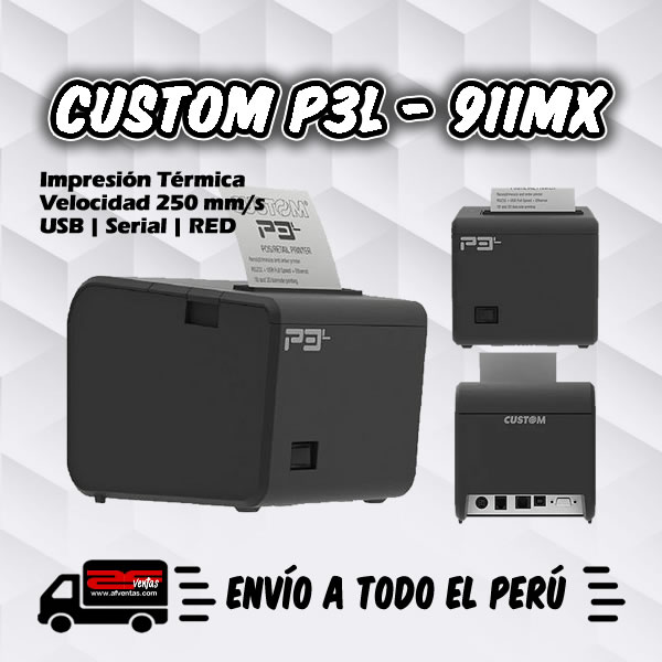 Impresora Térmica Custom P3L - 911MX010100733 web