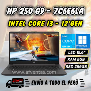 Laptop HP 250 G9 – 7C6E6LA - Venta de Laptops y PCs - AF Ventas Peru
