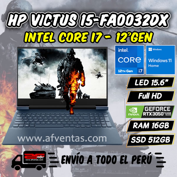 Laptop Gaming HP Victus 15-FA0032DX