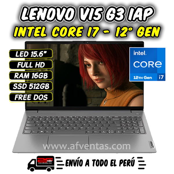 Laptop Lenovo V15 G3 IAP – 82TT00D0LM | AF Ventas Peru | Venta de Laptops y PCs
