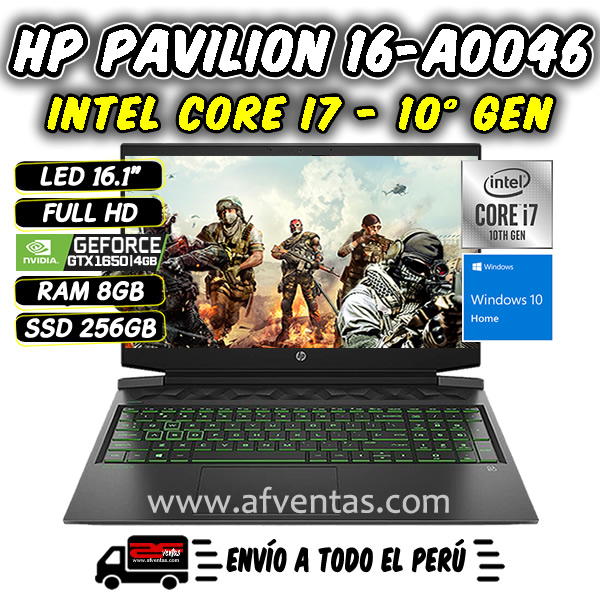 Laptop Gaming HP Pavilion 16-A0046NR