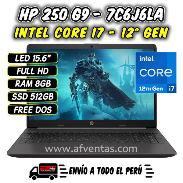 Laptop HP 250 G9 - 7C6J6LA