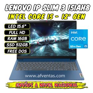 Laptop Lenovo IdeaPad Slim 3 15IAH8 - 83ER001DLM | Venta de Laptops Lenovo | AF Ventas Peru