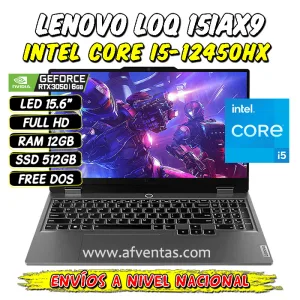Laptop Gaming Lenovo LOQ 15IAX9 - 83GS006WLM | Venta de Laptop Gaming Lenovo | AF Ventas Peru