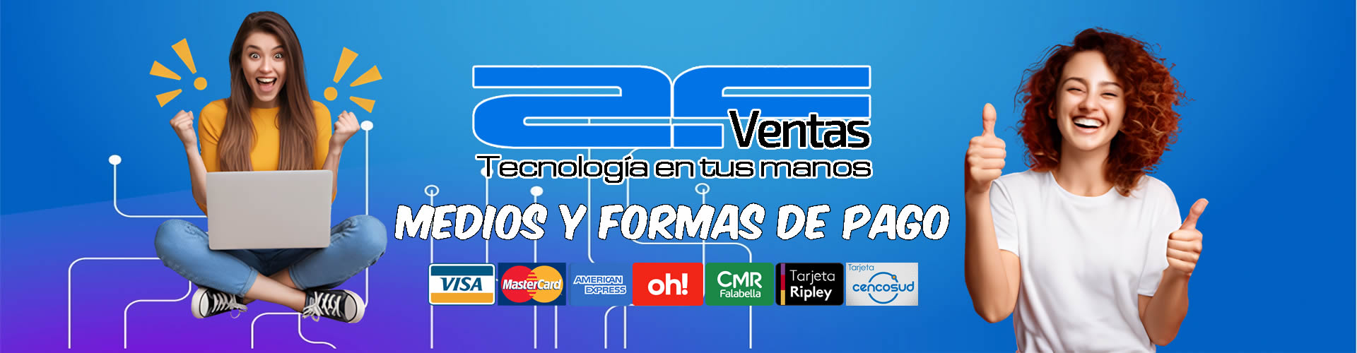 Banner Formas de Pago | Venta de Laptops | AF Ventas Peru